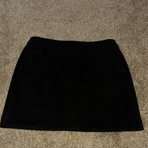 Vero Moda Black Mini Skirt with Gold Zipper Detail